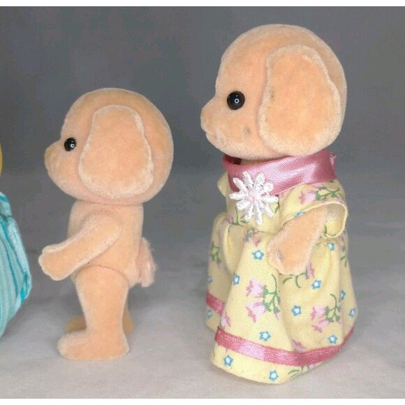 Sylvanian Calico Critters Woodez lot Of 4 ~Toy Poodle, Foxes Are Missing Tails - Picture 12 of 15